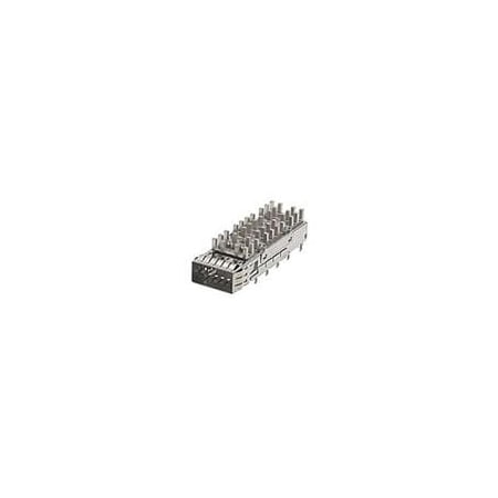Molex Cage, 1-By-1 With Spring Fingers, With Net Heatsink, Quad Lightpipes, No Rear Pins 1000141448